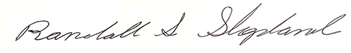 Ranall Shapland's signature